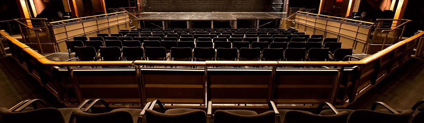 view of stage from back of theatre