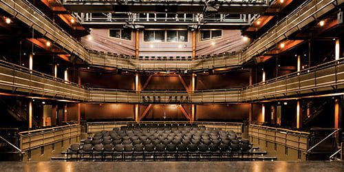 view of goodman theatre from stage