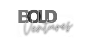 The image displays the words "BOLD Ventures" with "BOLD" in large, dark font and "Ventures" in a light, cursive script overlapping the lower portion of "BOLD.