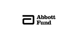 The Abbott Fund logo features a stylized lowercase "a" next to the words "Abbott Fund" in bold black font on a white background.