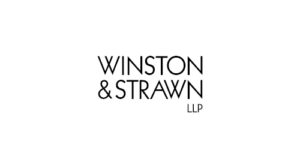 Black text logo reads "Winston & Strawn LLP" on a white background.