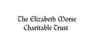 Text logo reading "The Elizabeth Morse Charitable Trust" in a blackletter style font on a white background.