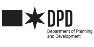 Logo for the Department of Planning and Development featuring a black square, a black star, the letters "DPD," and the text "Department of Planning and Development.