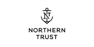 Northern Trust logo featuring an anchor with the letters "N" and "T" above the words "Northern Trust" in bold, black uppercase text on a white background.