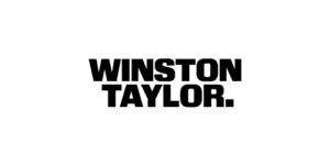 Black text in bold capital letters reads “WINSTON TAYLOR.” centered on a plain white background.