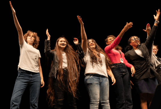 Students performing in the Goodman Summer Programs Playlist.