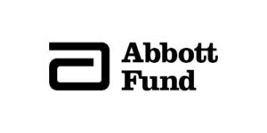 Abbott Fund logo featuring a stylized lowercase "a" icon to the left of the words "Abbott Fund" in bold black text on a white background.