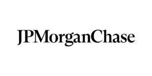 JPMorgan Chase logo featuring the company name in black serif font on a white background.