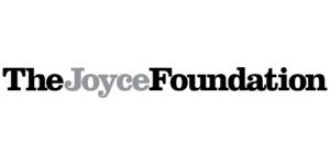 The Joyce Foundation logo with the word "Joyce" in gray and "The" and "Foundation" in black, all in bold serif font on a white background.