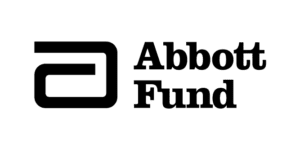 The Abbott Fund logo featuring a stylized "a" symbol on the left and the words "Abbott Fund" in bold black text on the right.