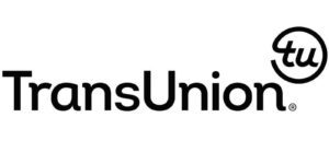 TransUnion logo with the word “TransUnion” in black text and a circular "tu" icon in the upper right corner.