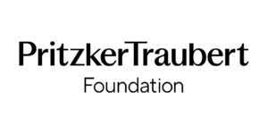 The image displays the "Pritzker Traubert Foundation" logo in black text on a white background.