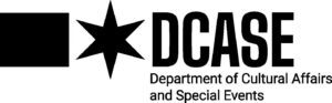 DCASE logo with a black square, a six-pointed star, and the text “DCASE Department of Cultural Affairs and Special Events.”.