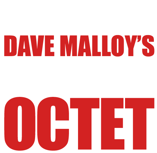 Promotional graphic for Dave Malloy’s "Octet," presented by The Goodman and Raven Theatre, with bold red and white text.
