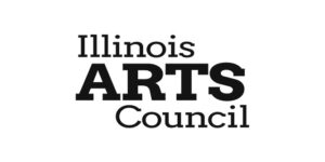 Illinois Arts Council logo with “Illinois” above, “ARTS” in bold capital letters in the center, and “Council” below, all in black text on a white background.