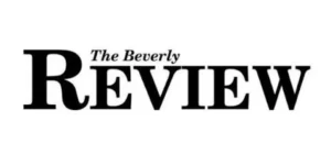 Black text on a white background reads “The Beverly REVIEW” with “REVIEW” in large, bold capital letters and “The Beverly” in smaller font above.