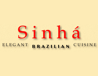 Logo for Sinhá, Elegant Brazilian Cuisine.