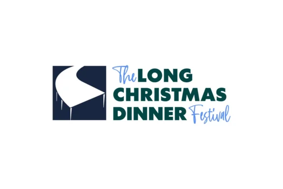 Logo for The Long Christmas Dinner Festival, featuring a stylized image of a table.